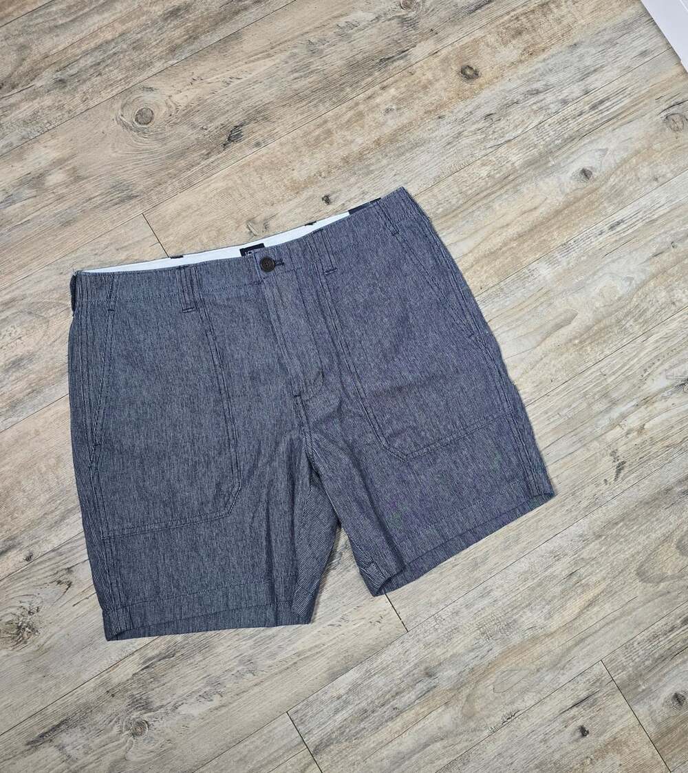 J.Crew 32 Blue Railroad Military Twill Shorts